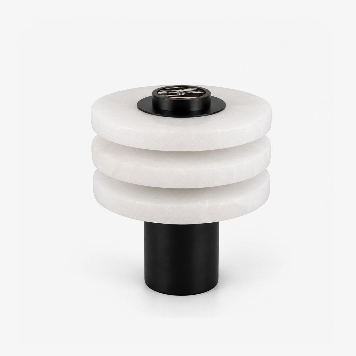 Tiered Obelisk Alabaster Table Lamp