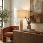 Colonnade Travertine Table Lamp
