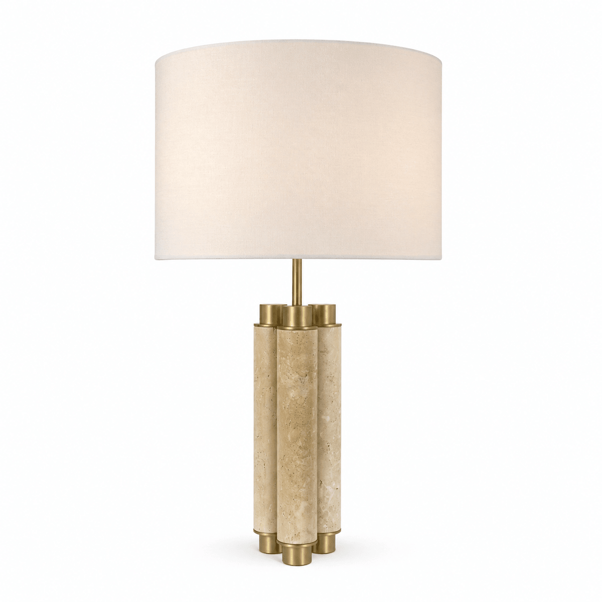 Colonnade Travertine Table Lamp