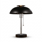 Domo Chrome Mushroom Table Lamp
