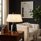 Trapezia Alabaster Desk Lamp