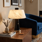 Trapezia Alabaster Desk Lamp