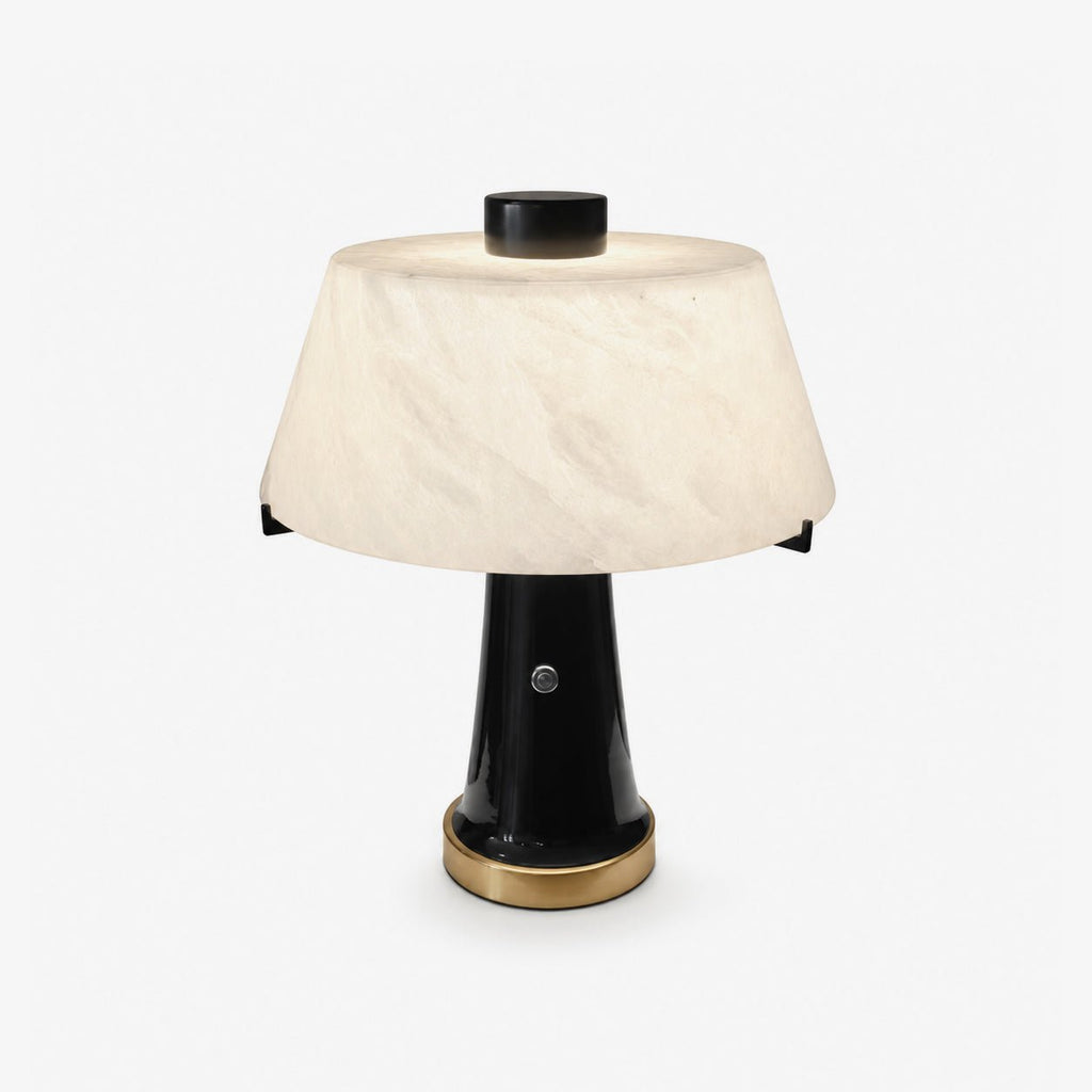 Trapezia Alabaster Desk Lamp