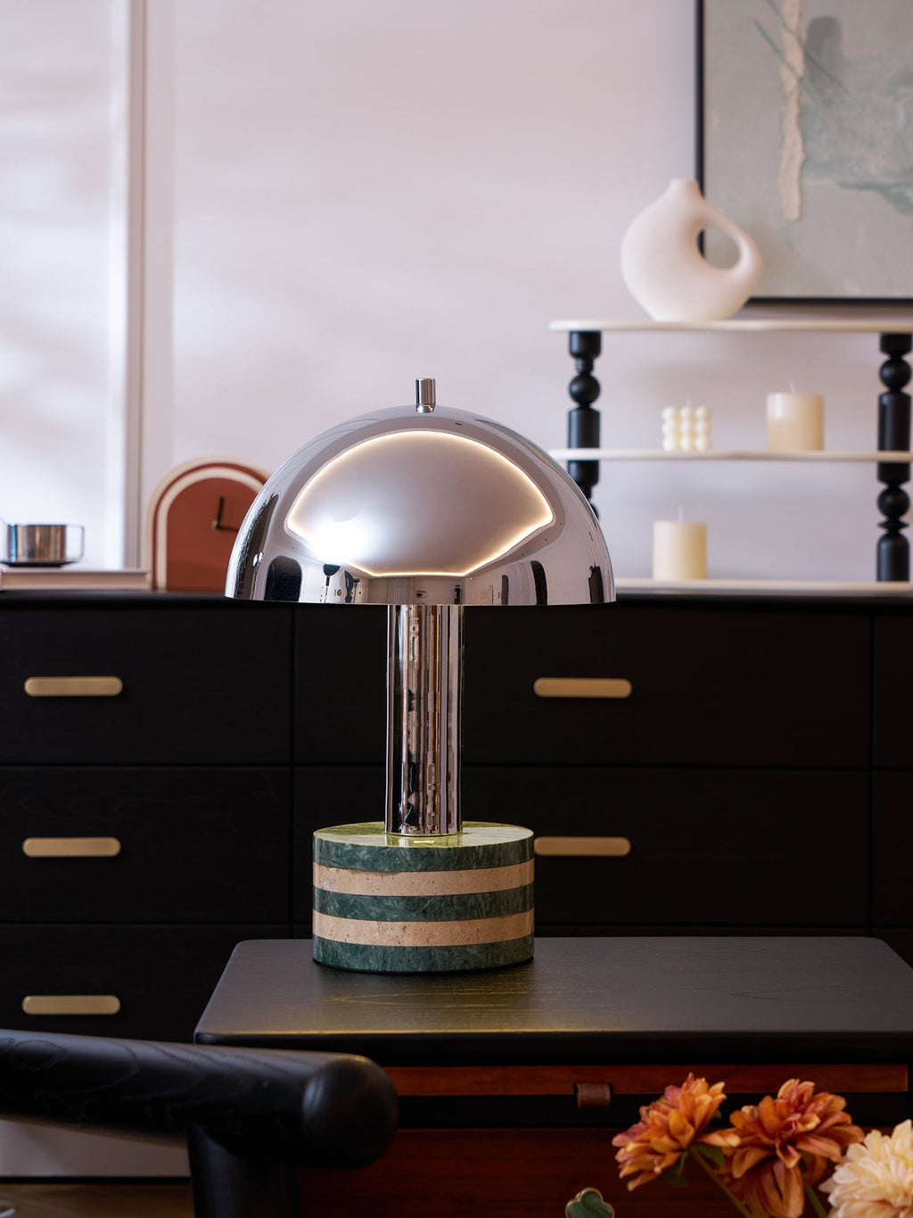 Luno Chrome Table Lamp