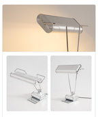 Chrome Coiled Wire Desk Lamp