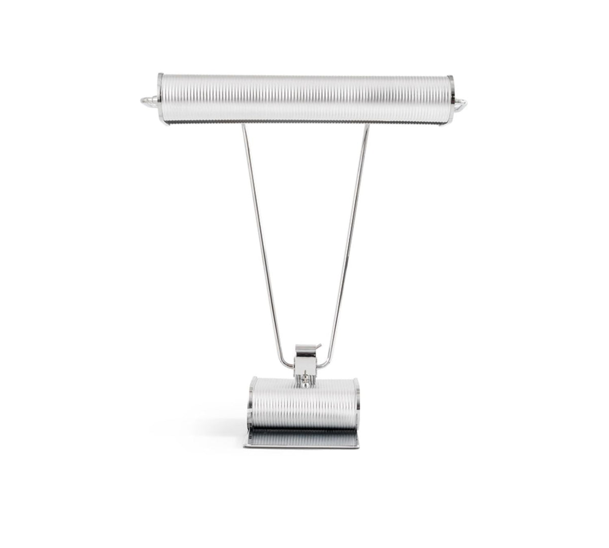 Chrome Coiled Wire Desk Lamp
