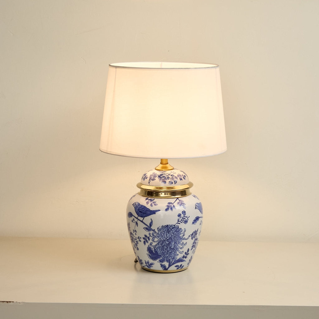 Azure Ceramic Table Lamp