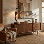 Carved Wood Cordless Table Lamp
