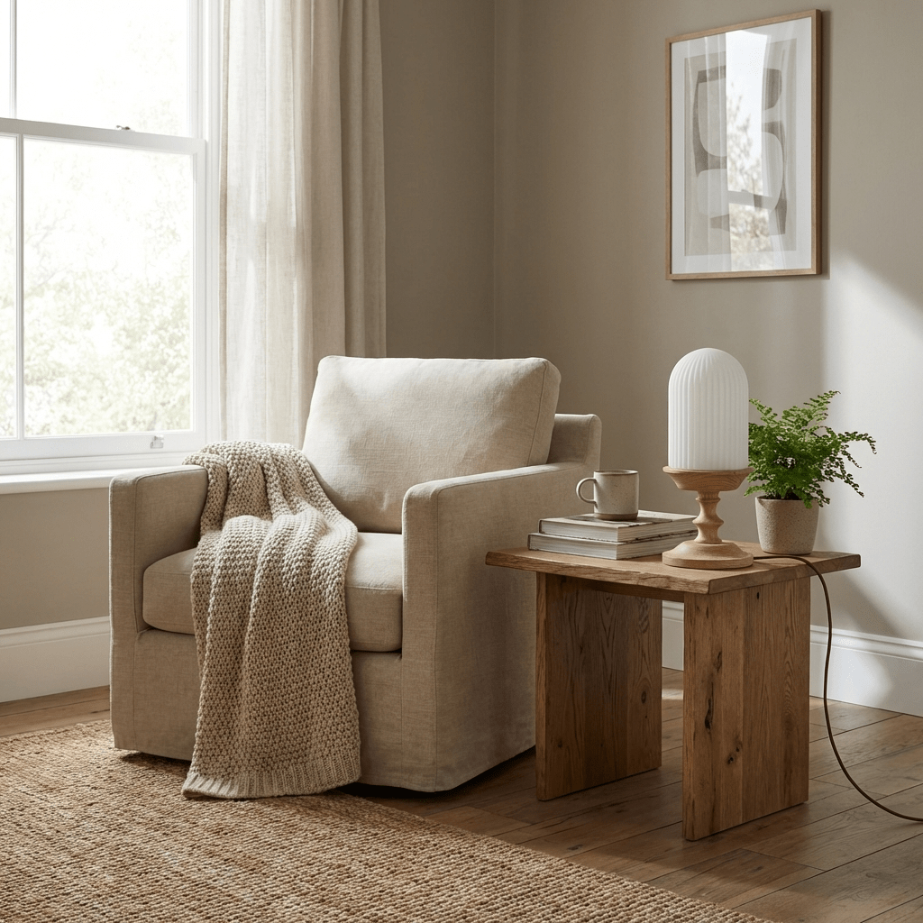 Calyra Ribbed Table Lamp
