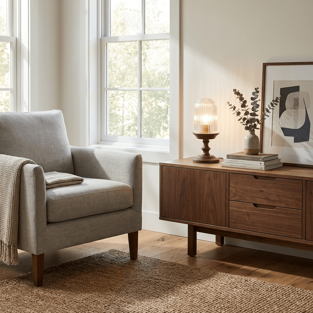Calyra Ribbed Table Lamp