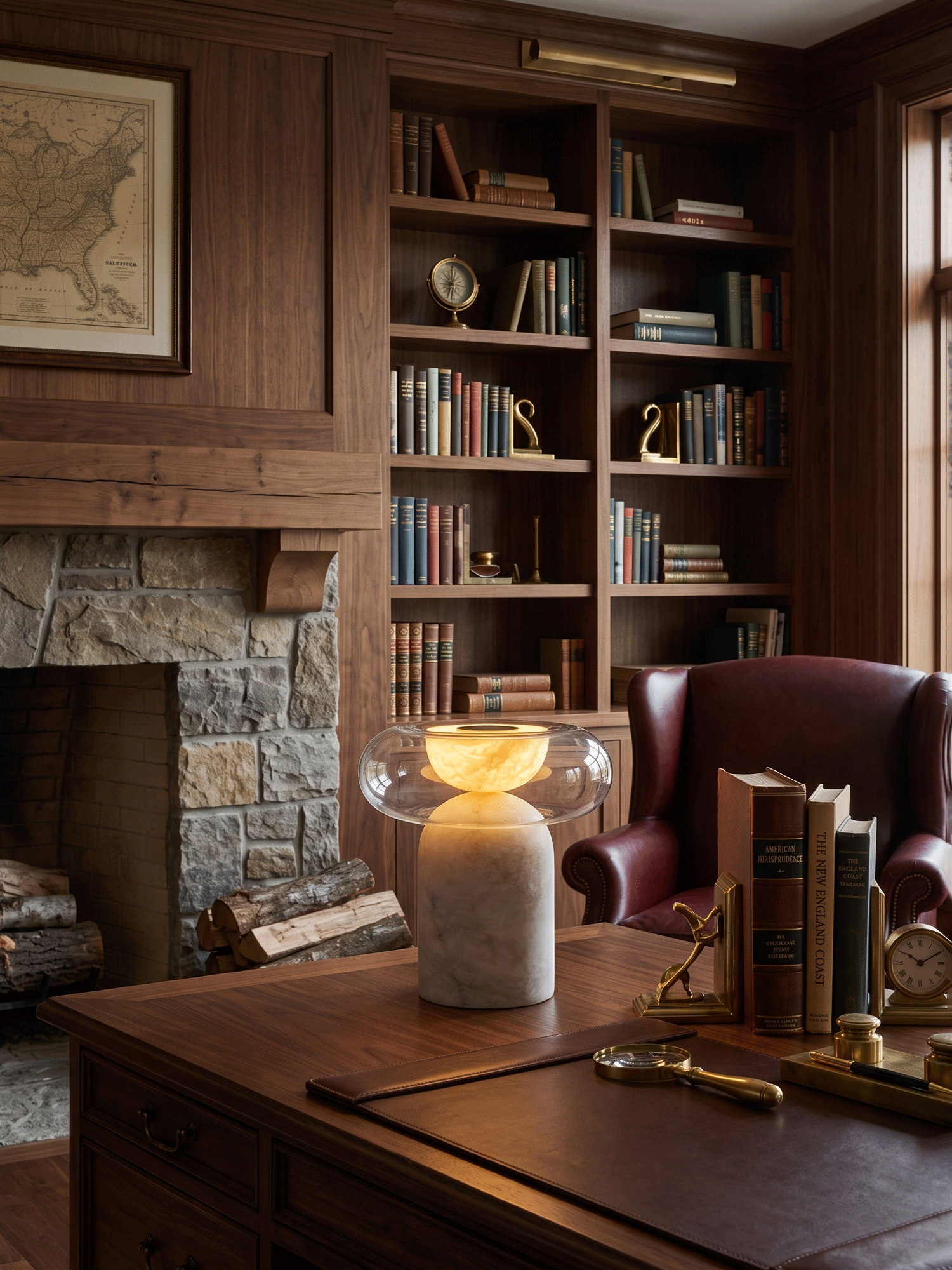 Halo Alabaster Table Lamp