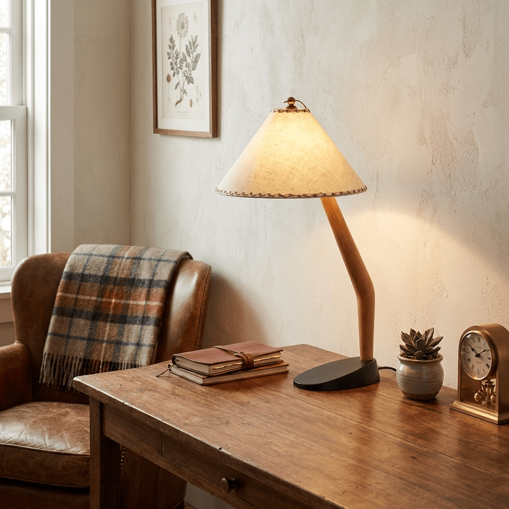 Driftwood Tilt Table Lamp