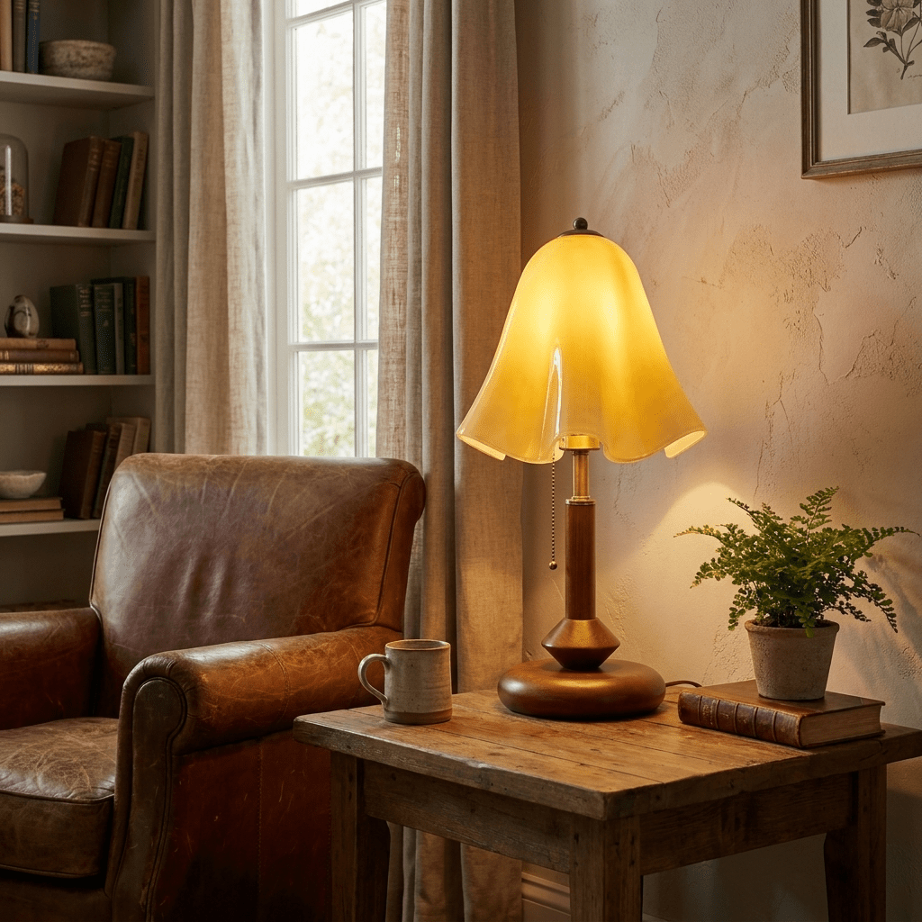Bell Glass Table Lamp