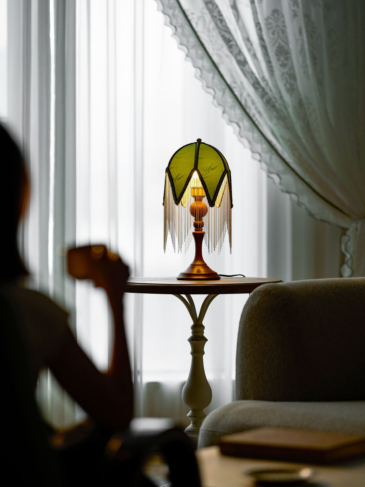Victorian Fringe Table Lamp