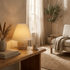 Caldera Travertine Table Lamp
