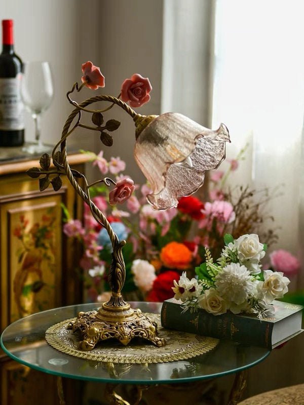 Campanella Vintage Rose Table Lamp