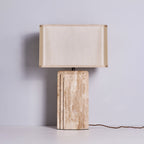 Arco Travertine Table Lamp