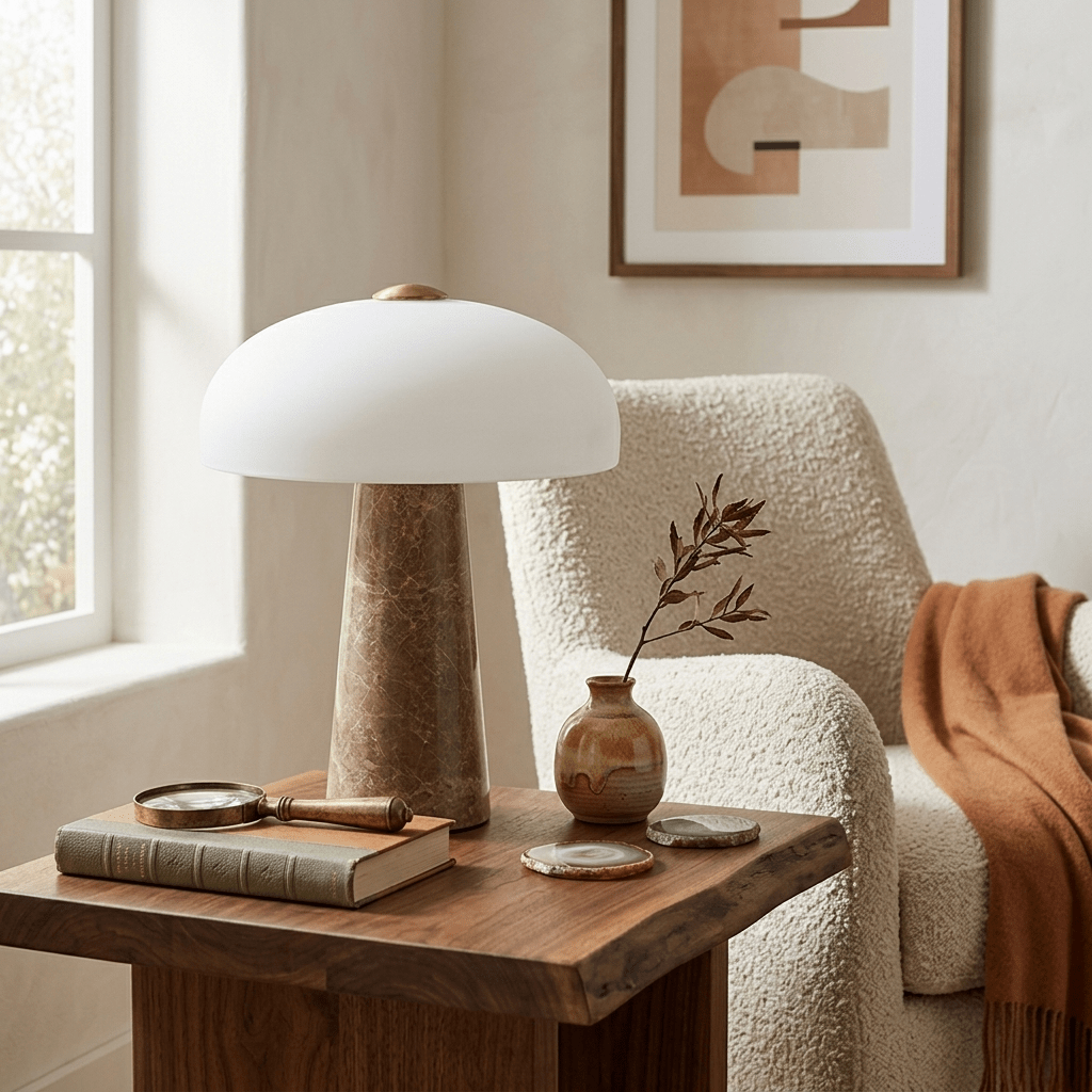 Haloire Marble Table Lamp