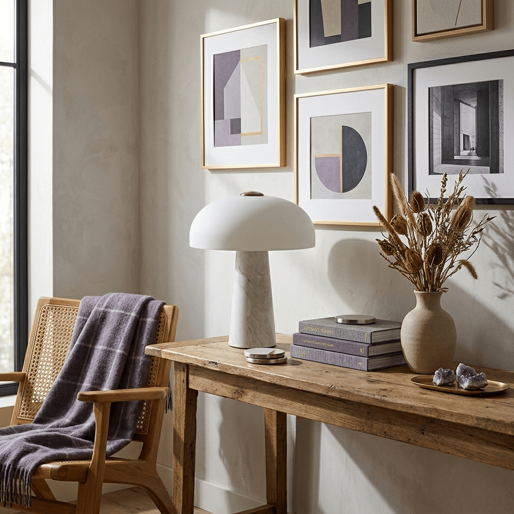Haloire Marble Table Lamp