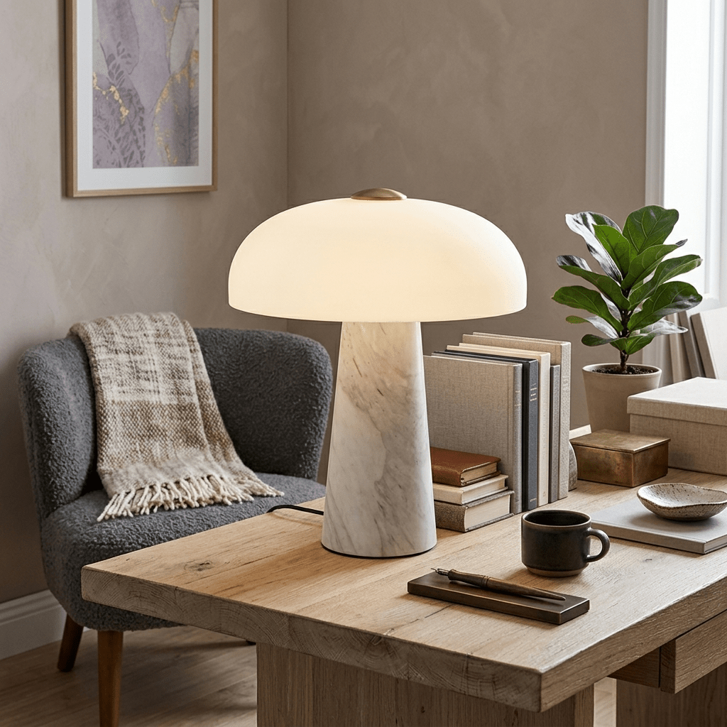 Haloire Marble Table Lamp