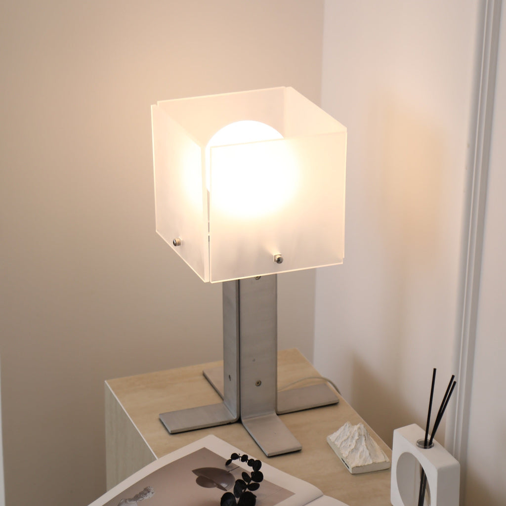 Beam Steel Acrylic Table Lamp