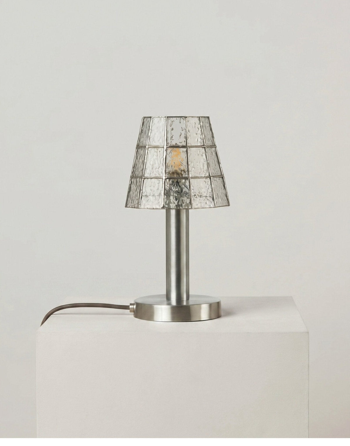 Solstice Faceted Glass Table Lamp