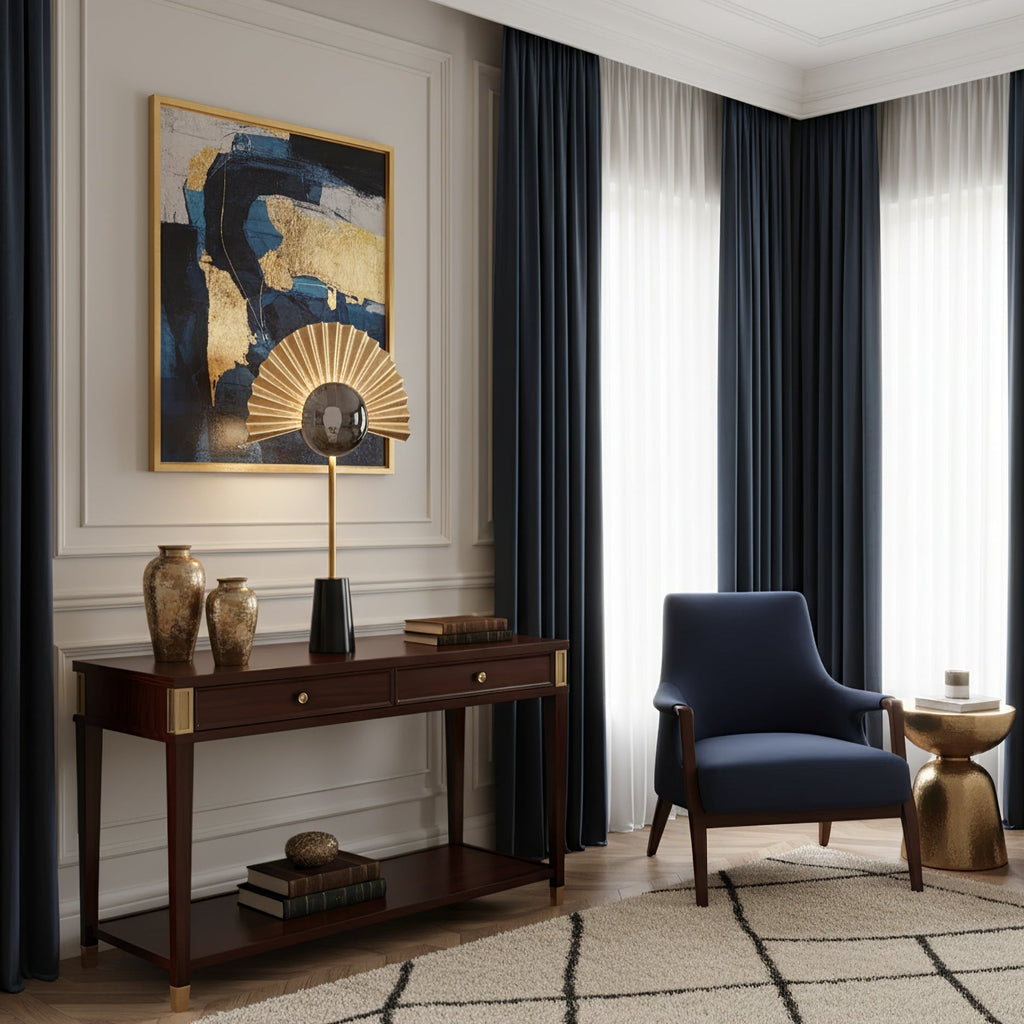 Gilded Fan Table Lamp
