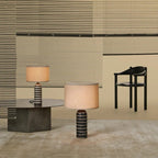 Tuxedo Marble Table Lamp