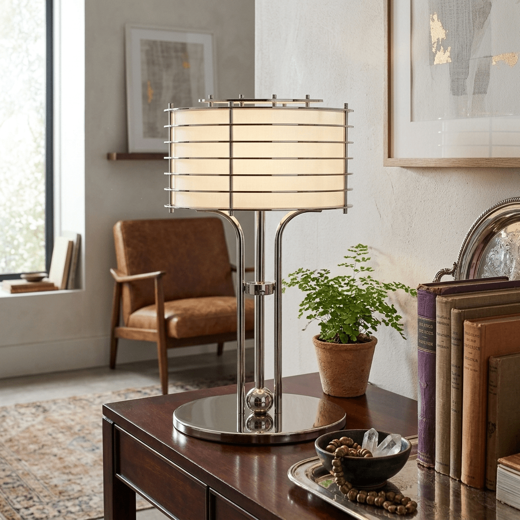 Bravon Linear Cage Table Lamp
