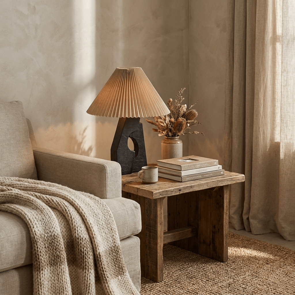 Arch Form Pleated Table Lamp