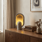 Eclipse Travertine Table Lamp