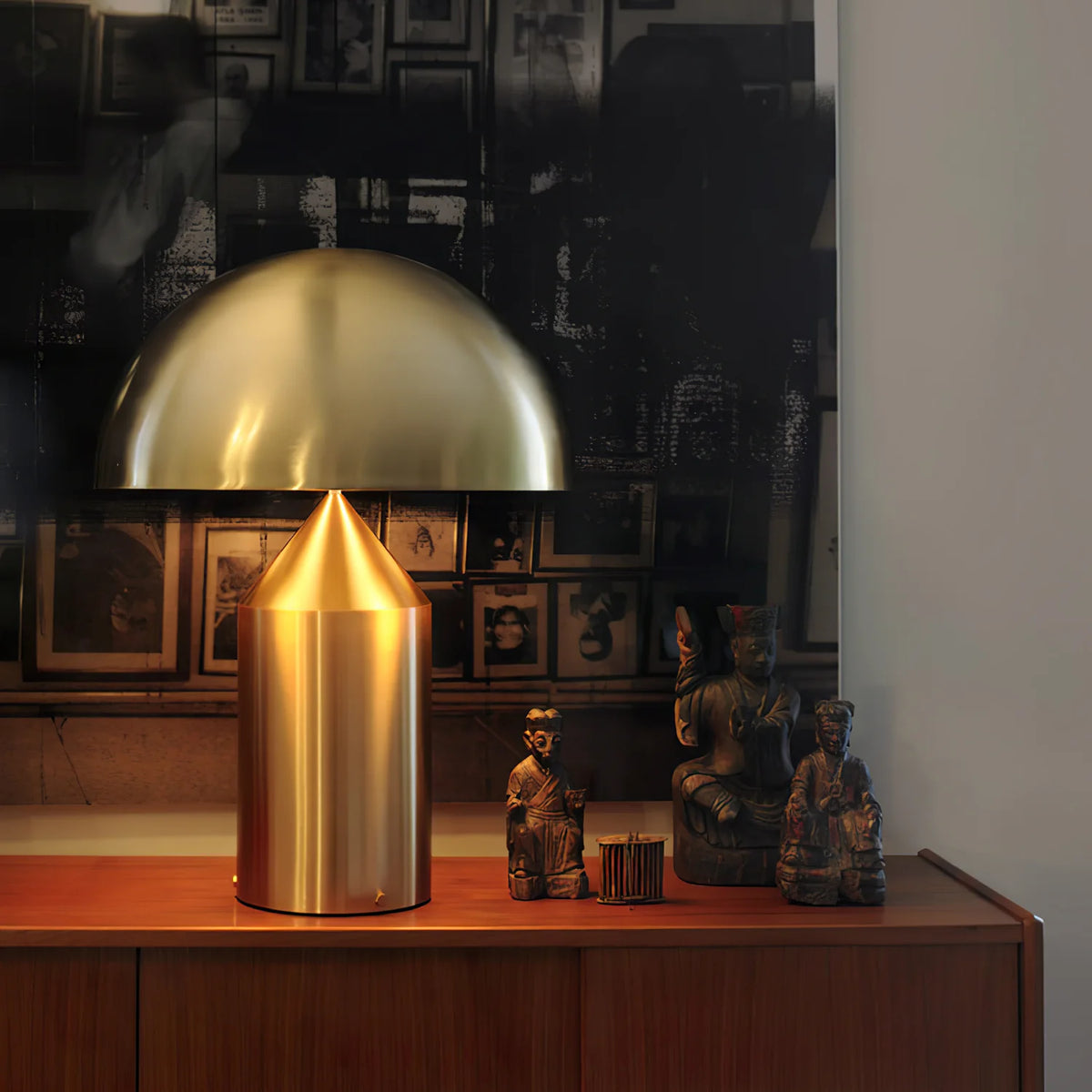 Dorsey Brass Mushroom Table Lamp