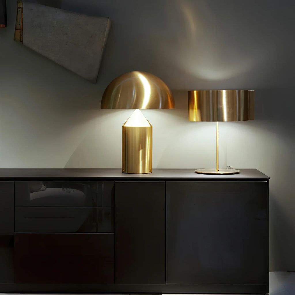 Dorsey Brass Mushroom Table Lamp