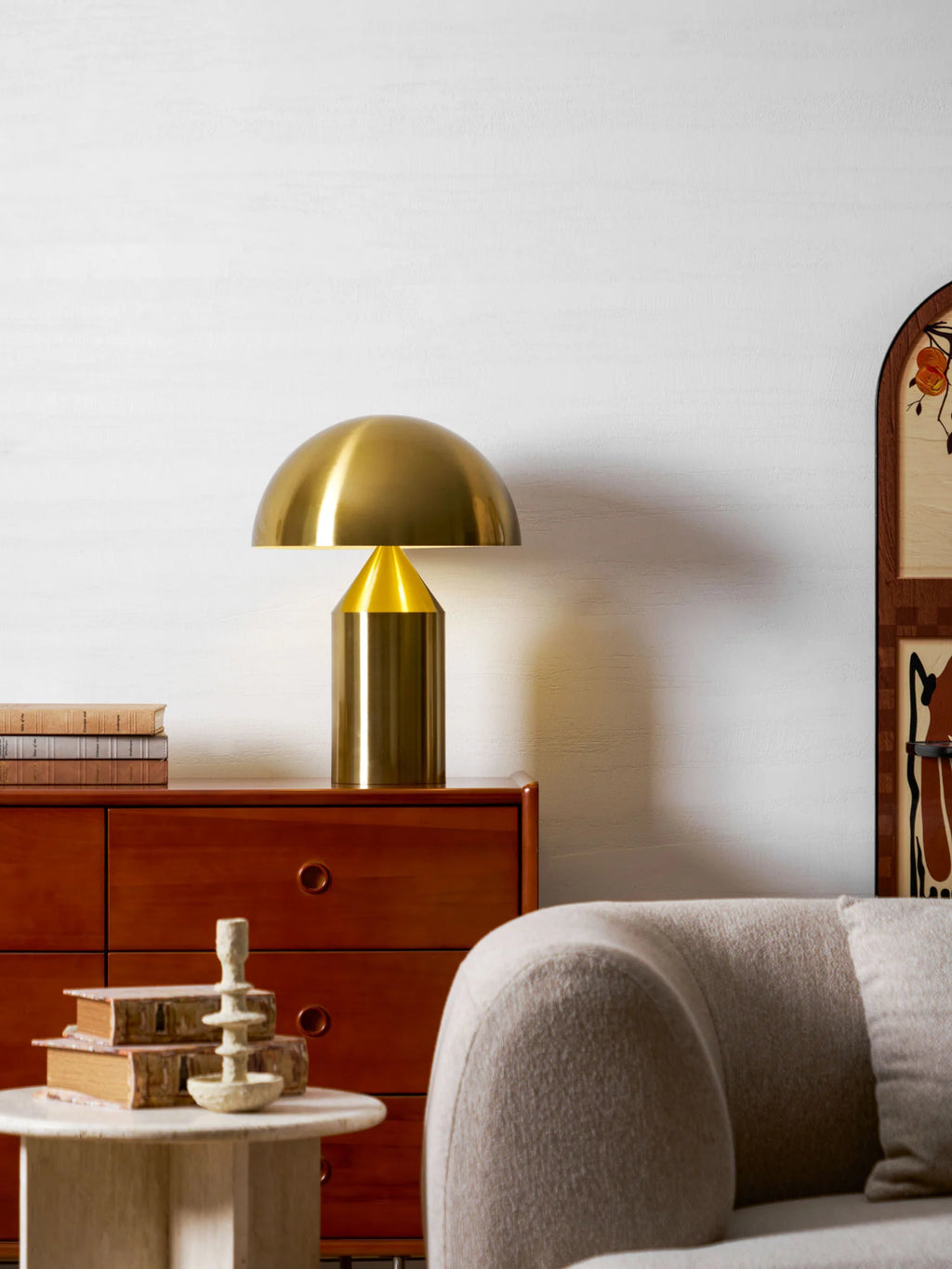Dorsey Brass Mushroom Table Lamp