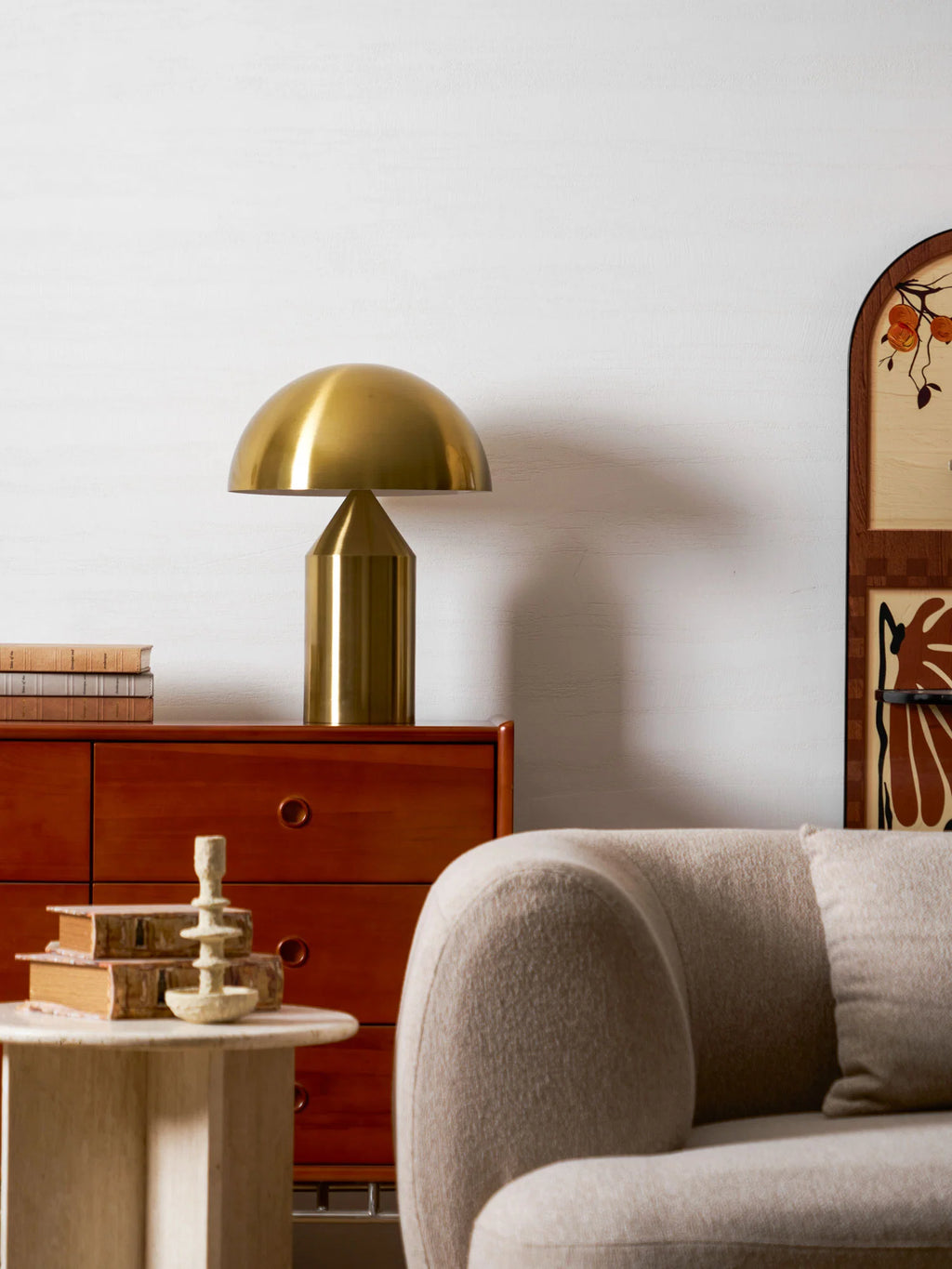 Dorsey Brass Mushroom Table Lamp