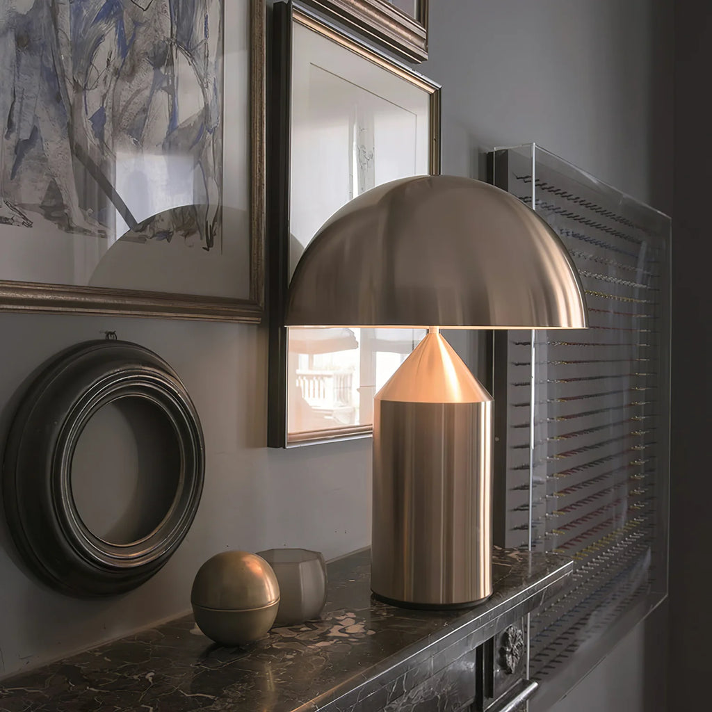 Dorsey Brass Mushroom Table Lamp