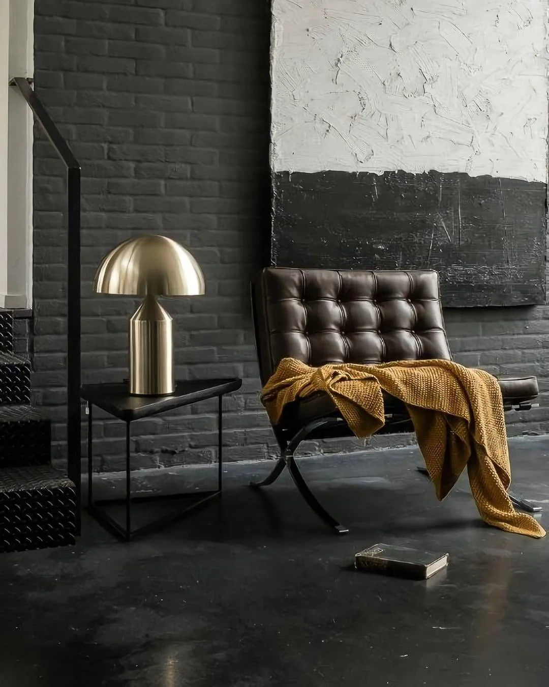 Dorsey Brass Mushroom Table Lamp