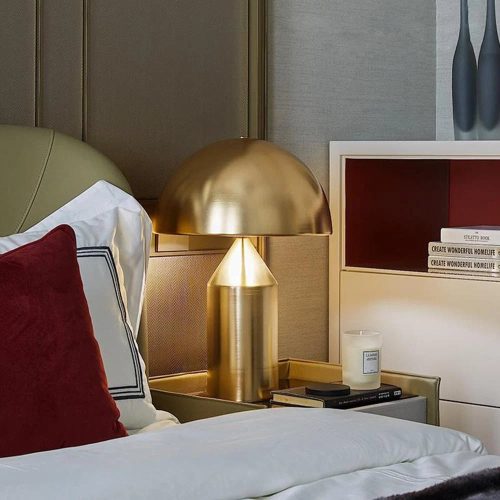 Dorsey Brass Mushroom Table Lamp