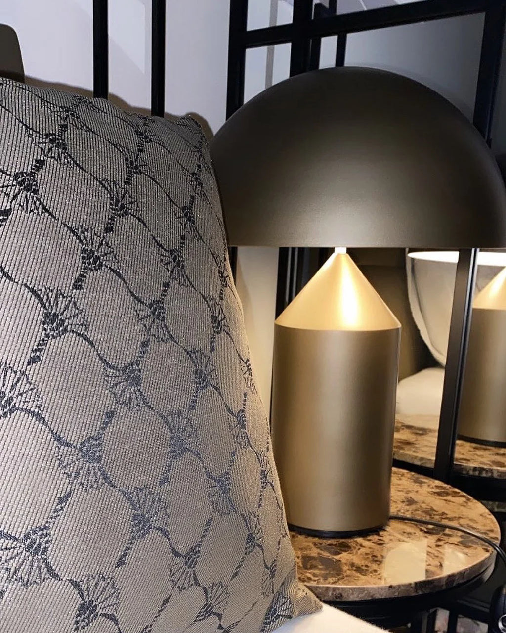 Dorsey Brass Mushroom Table Lamp