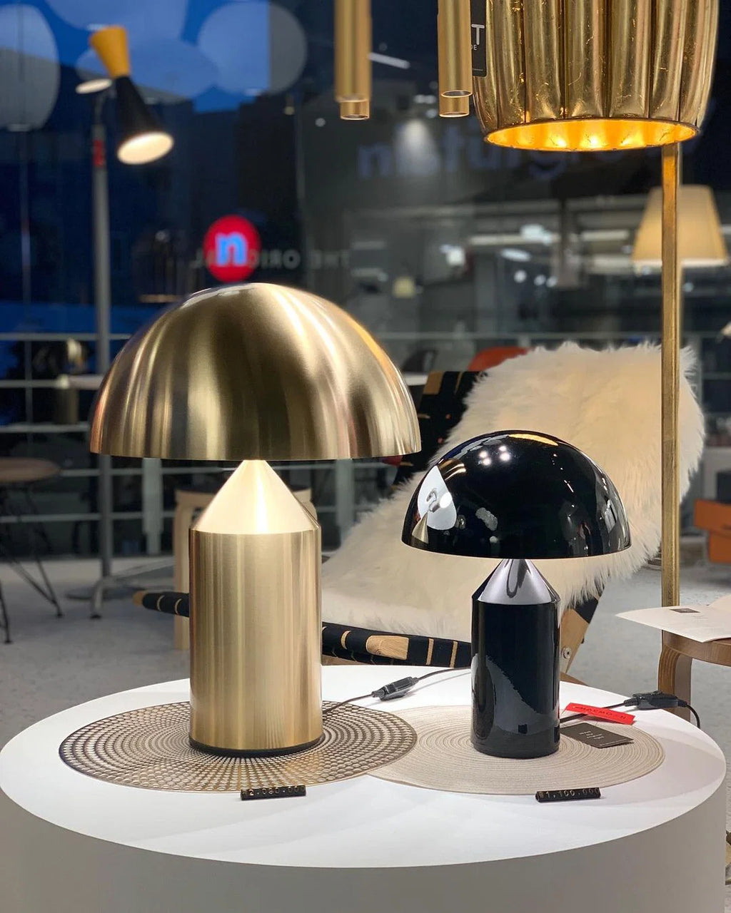 Dorsey Brass Mushroom Table Lamp