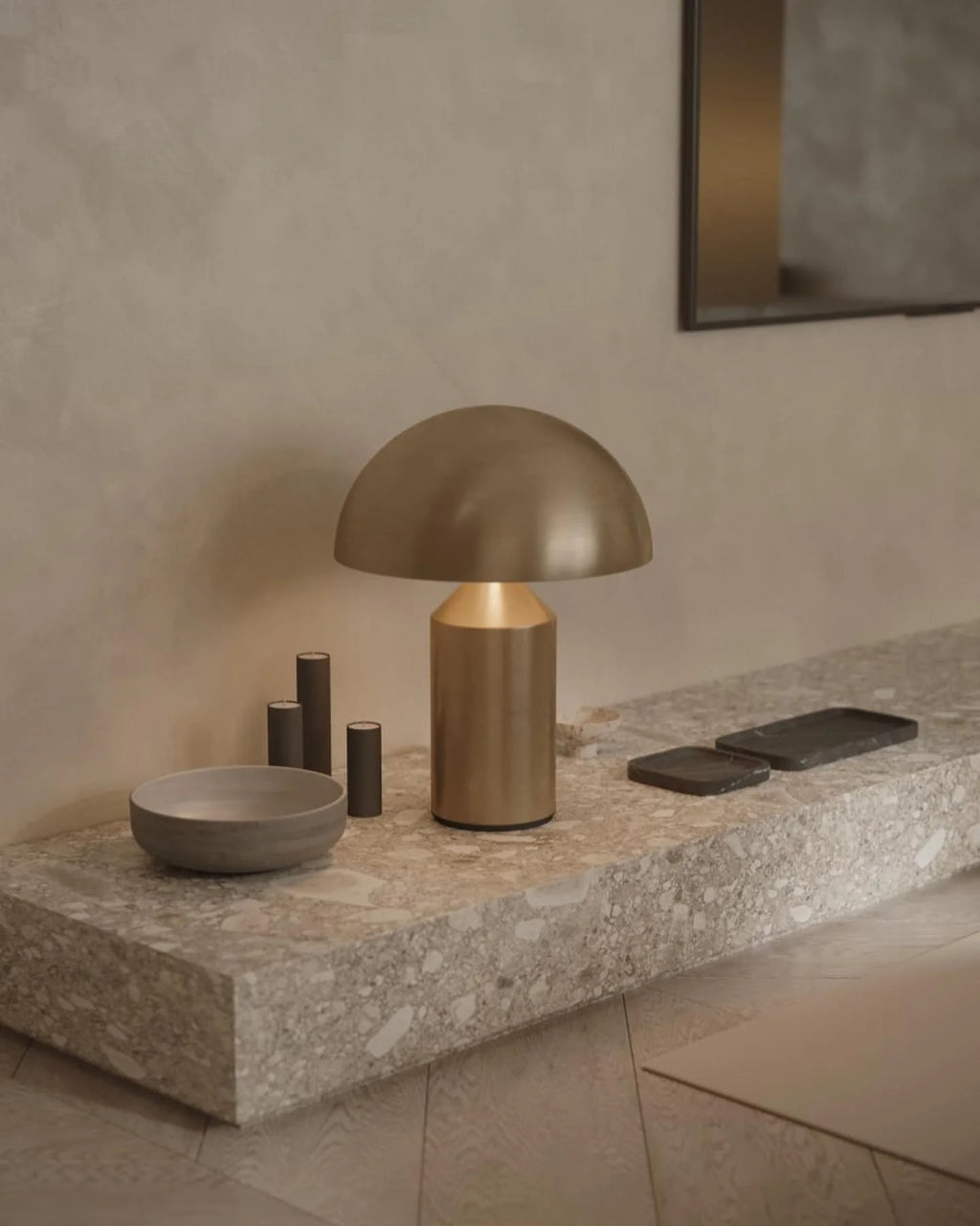 Dorsey Brass Mushroom Table Lamp