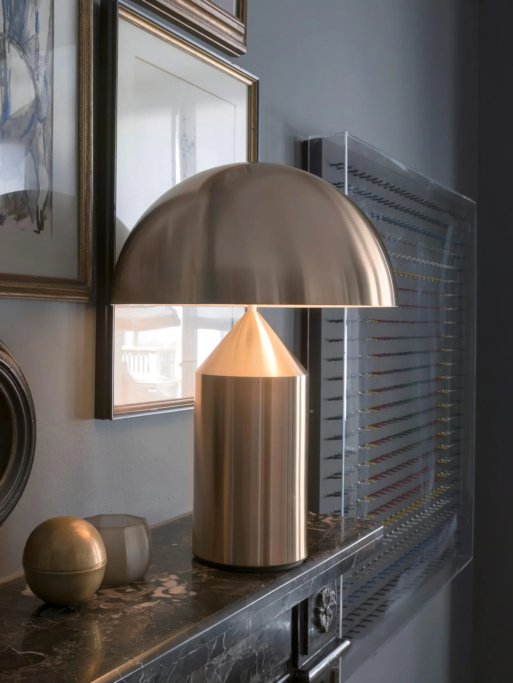 Dorsey Brass Mushroom Table Lamp