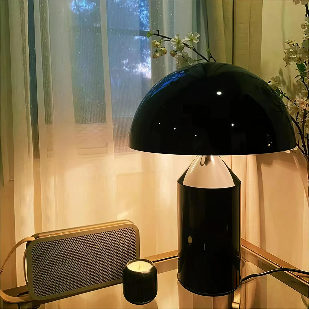 Dorsey Brass Mushroom Table Lamp