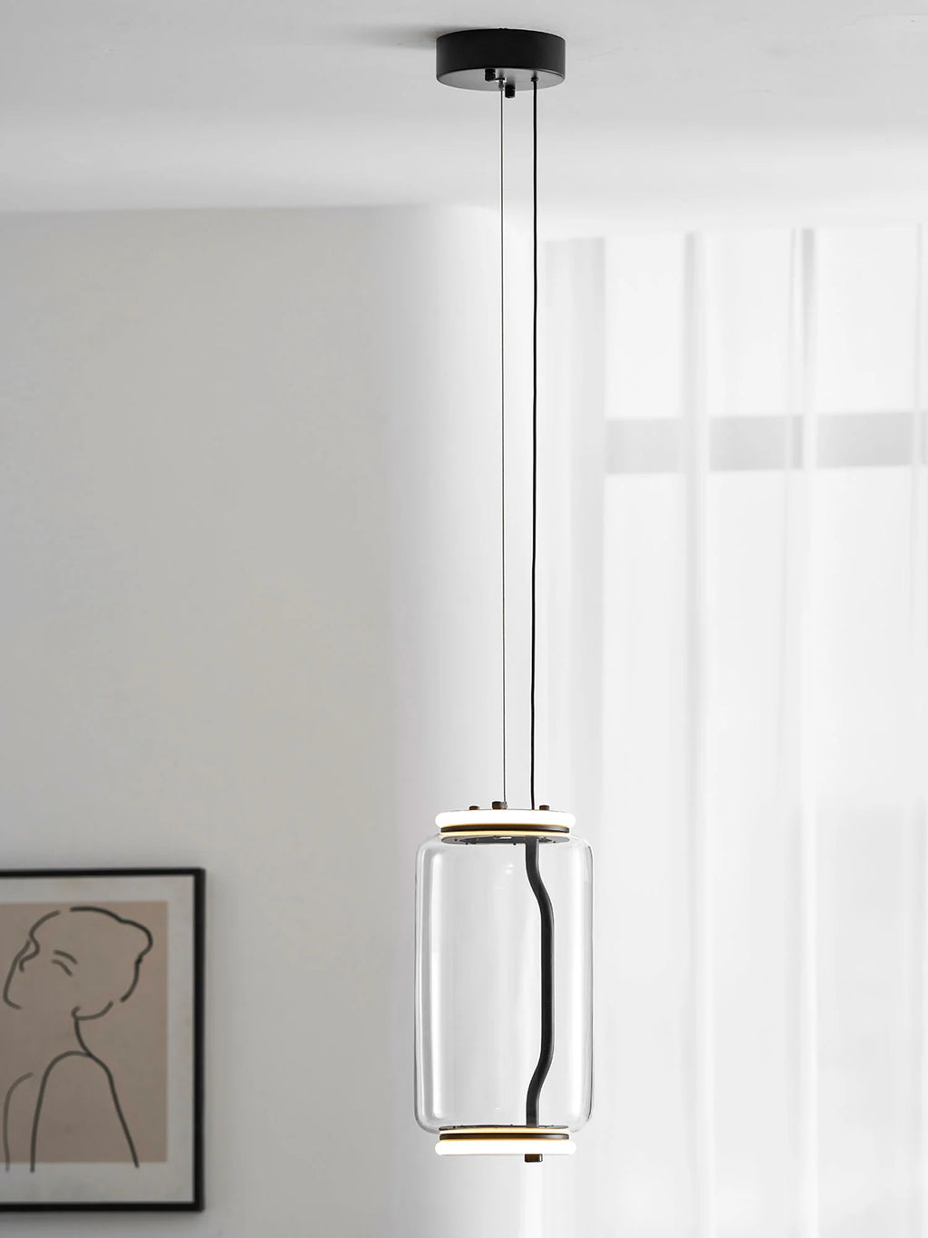 Cylindrical LED Pendant Light