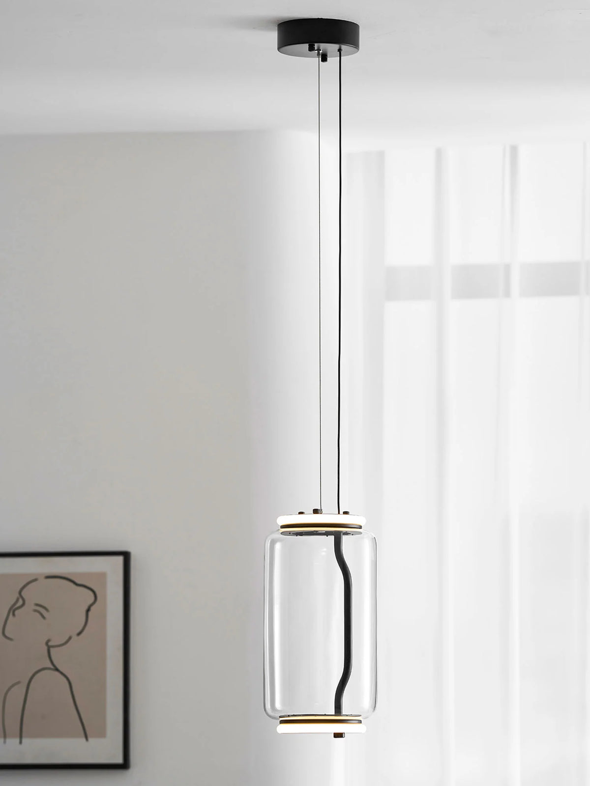 Cylindrical LED Pendant Light