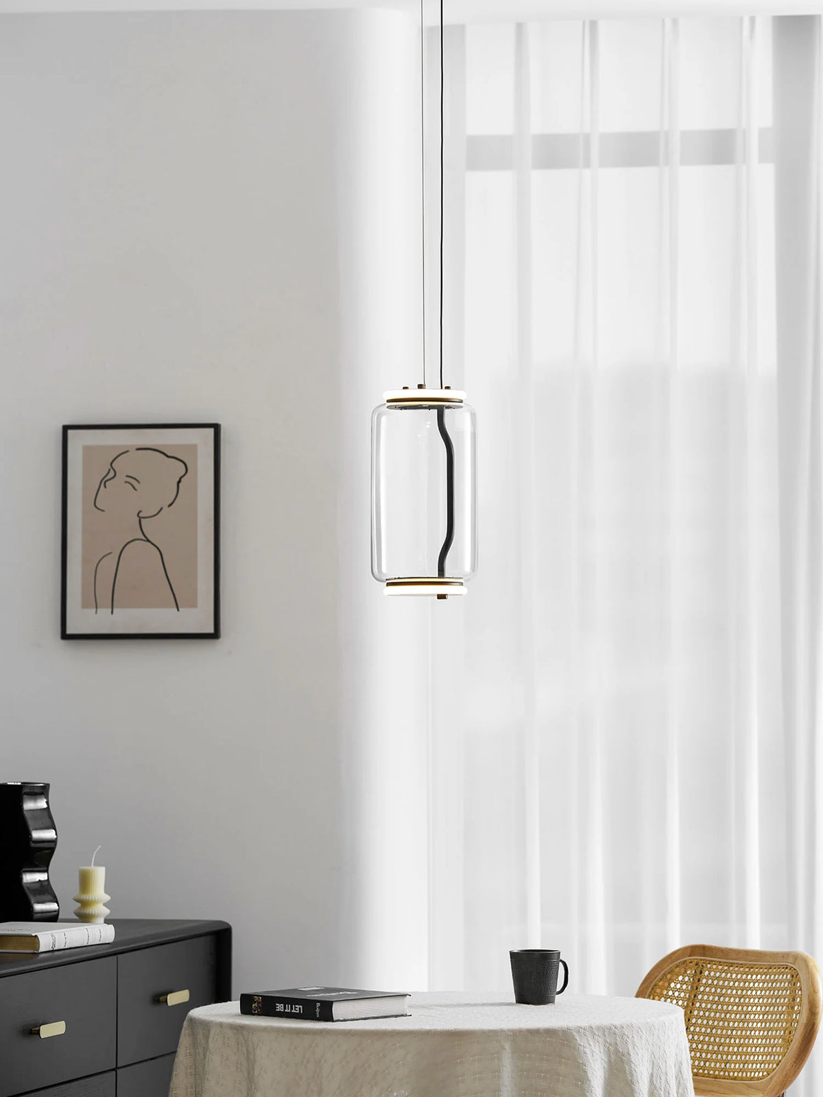 Cylindrical LED Pendant Light