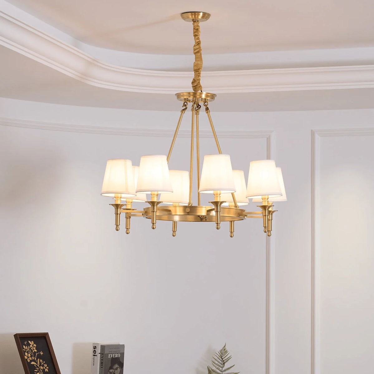 Antique Brass Chandelier