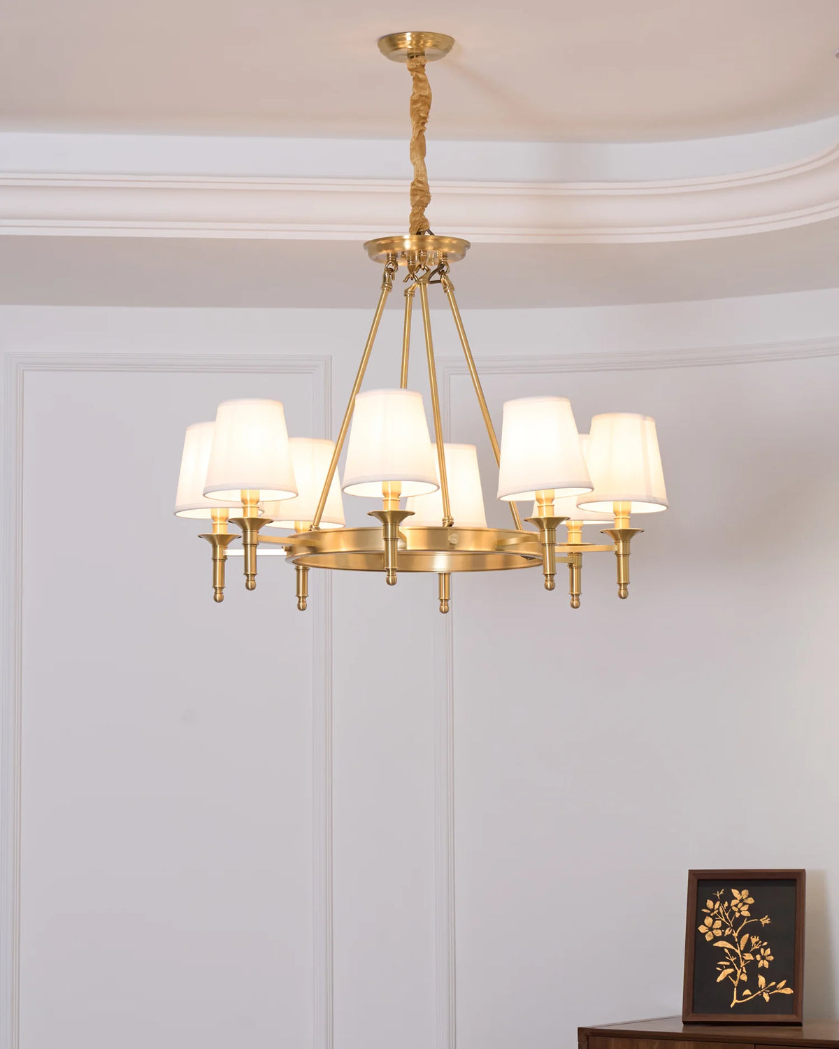 Antique Brass Chandelier