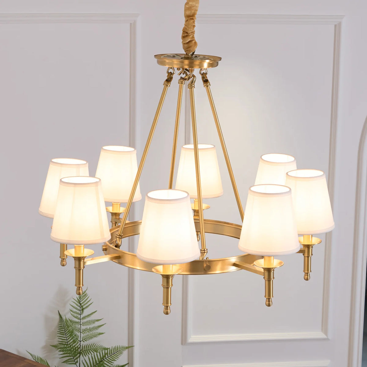 Antique Brass Chandelier