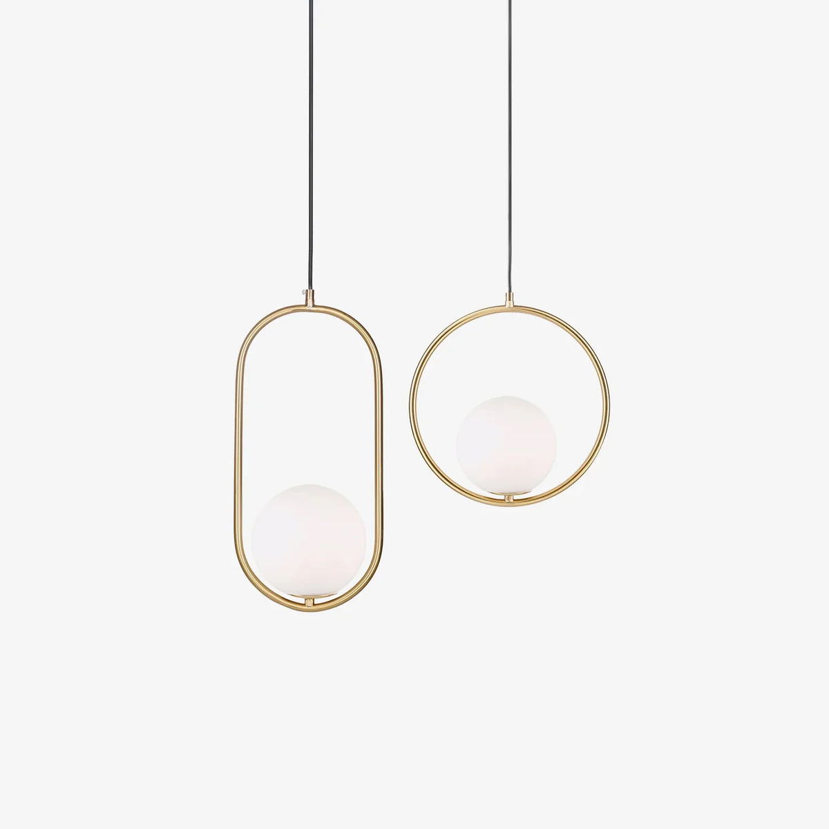 Loop Brass Pendant Light